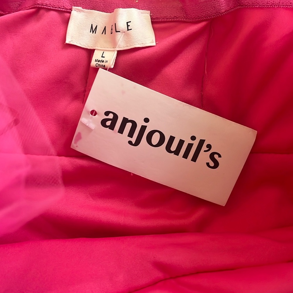 Vibrant Pink Tiered Tulle Dress - Picture 2 of 3